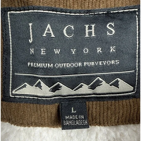 Jachs New York Wool Blend Sherpa Lined Jacket Mens Large Navy Plaid Insulated - Picture 9 of 12